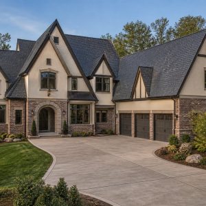 $805,900 Wellness Suite Tudor-revival custom home: 4,209-Sq.-Ft. Custom Home Concept