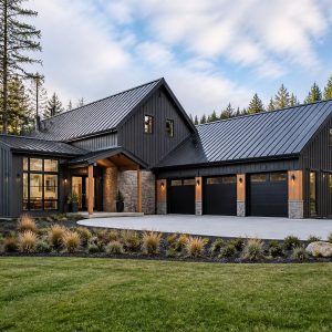 $825,900 Collector Garage modern barn custom home: 4,305-Sq.-Ft. Custom Home Concept