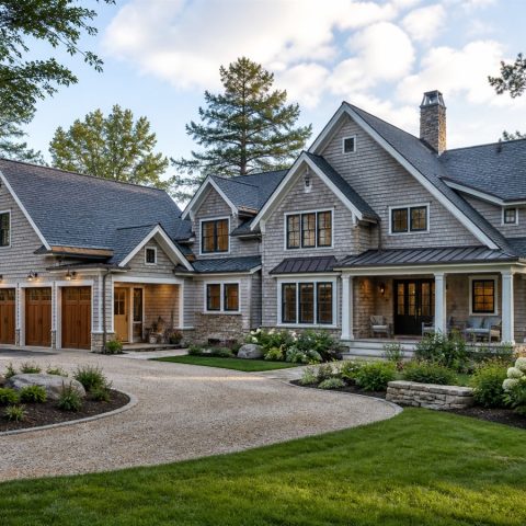 $830,900 Aging-in-Place Suite lake-house-inspired custom home: 4,318-Sq.-Ft. Custom Home Concept