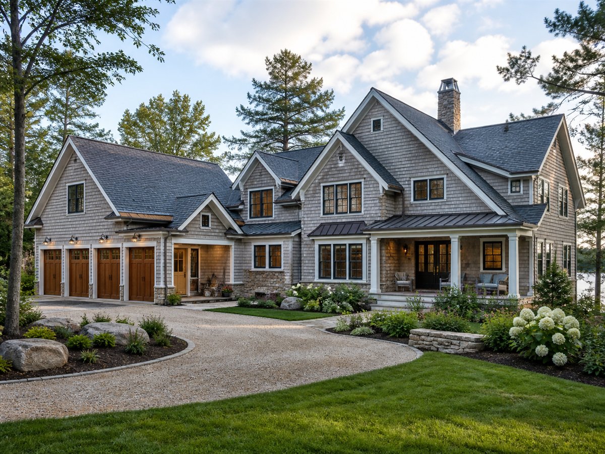 Stillwater House Aging-in-Place Suite 4318, conceptual 4318-square-foot lake-house-inspired custom home with a $830,900 construction target