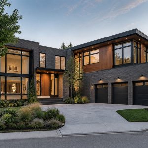 $870,900 Indoor-Outdoor Pavilion urban narrow-lot luxury home: 4,510-Sq.-Ft. Custom Home Concept