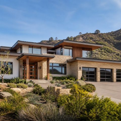 $875,900 Collector Garage California contemporary custom home: 4,534-Sq.-Ft. Custom Home Concept