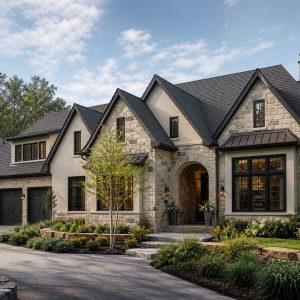 $880,900 Aging-in-Place Suite English-country custom home: 4,558-Sq.-Ft. Custom Home Concept