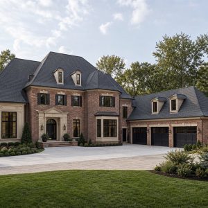 $925,900 Collector Garage brick manor revival custom home: 4,763-Sq.-Ft. Custom Home Concept