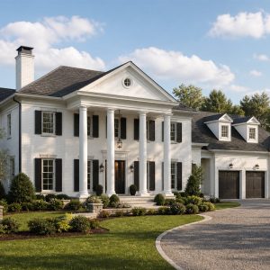 $930,900 Aging-in-Place Suite Greek Revival custom home: 4,787-Sq.-Ft. Custom Home Concept