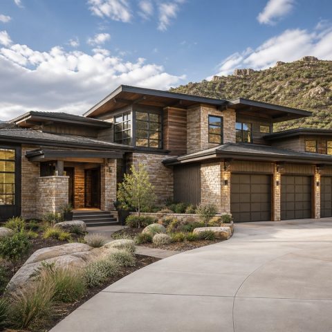 $990,900 Private Guest Suite canyon contemporary custom home: 5,064-Sq.-Ft. Custom Home Concept
