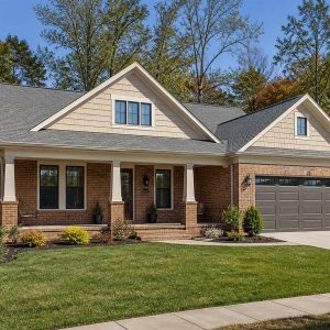 $252,800 Work-From-Home brick-accent American bungalow: 1,832-Sq.-Ft. Three-Bedroom Concept