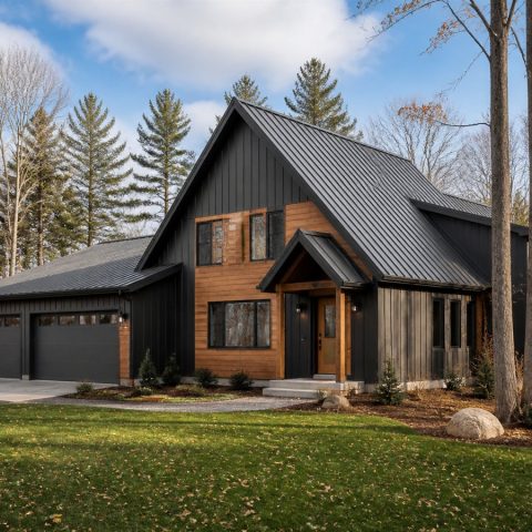 $257,800 Growing-Family restrained A-frame-inspired family home: 1,856-Sq.-Ft. Three-Bedroom Concept