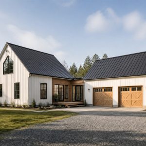 $260,300 Indoor-Outdoor Living Scandinavian barn-inspired family home: 1,868-Sq.-Ft. Three-Bedroom Concept
