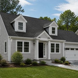 $262,800 Narrow-Lot modern Cape Cod family home: 1,880-Sq.-Ft. Three-Bedroom Concept