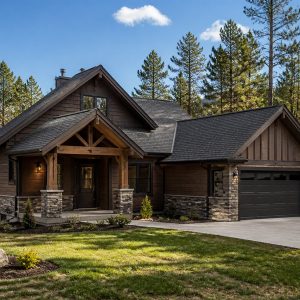 $272,800 Energy-Conscious restrained Alpine-chalet family home: 1,921-Sq.-Ft. Three-Bedroom Concept