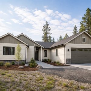 $297,800 Energy-Conscious connected-pavilion family home: 2,034-Sq.-Ft. Three-Bedroom Concept