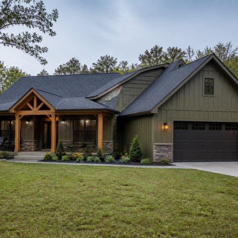 $332,800 Growing-Family mudroom-focused family home: 2,188-Sq.-Ft. Three-Bedroom Concept