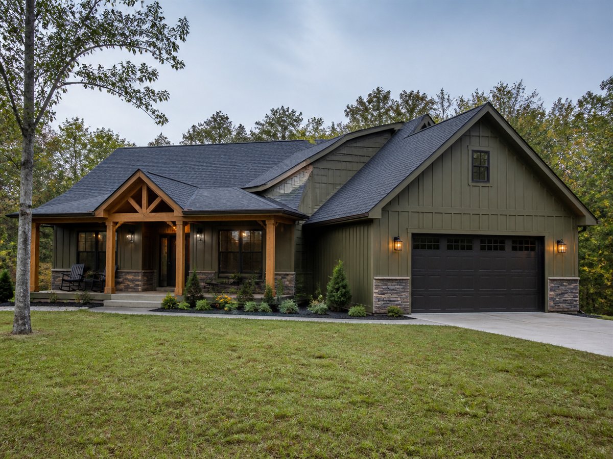 Bootroom House Growing-Family 2188, a conceptual 2188-square-foot mudroom-focused family home with a $332,800 construction target