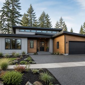 $340,300 Split-Bedroom clerestory contemporary family home: 2,217-Sq.-Ft. Four-Bedroom Concept