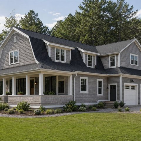 $350,300 Multigenerational Suite restrained Shingle-style family home: 2,265-Sq.-Ft. Four-Bedroom Concept