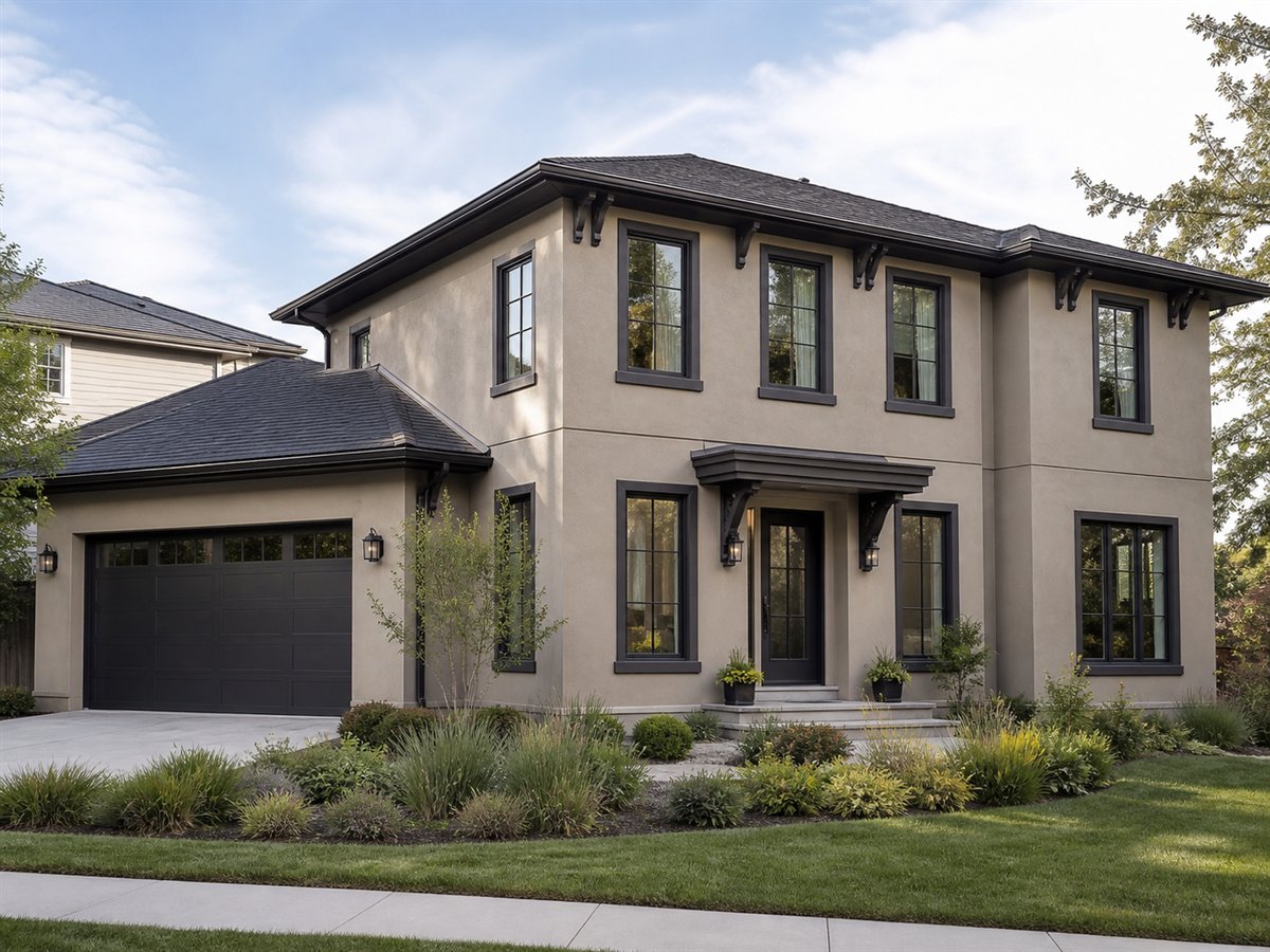 Vine Street House Indoor-Outdoor Living 2306, a conceptual 2306-square-foot simplified Italianate family home with a $360,300 construction target