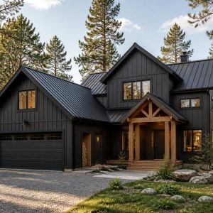$372,800 Energy-Conscious modern woodland cabin family home: 2,359-Sq.-Ft. Four-Bedroom Concept