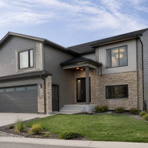 $380,300 Narrow-Lot contemporary split-level family home: 2,395-Sq.-Ft. Four-Bedroom Concept