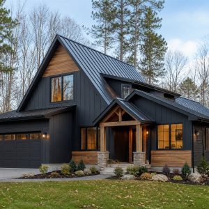 $382,800 Split-Bedroom restrained A-frame-inspired family home: 2,407-Sq.-Ft. Four-Bedroom Concept