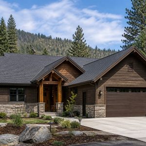 $397,800 Aging-in-Place restrained Alpine-chalet family home: 2,472-Sq.-Ft. Four-Bedroom Concept