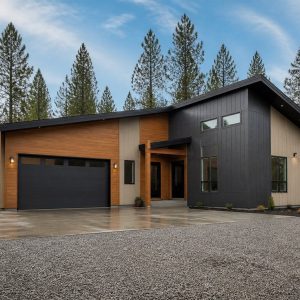 $412,800 Hobby-and-Workshop shed-roof contemporary family home: 2,537-Sq.-Ft. Four-Bedroom Concept