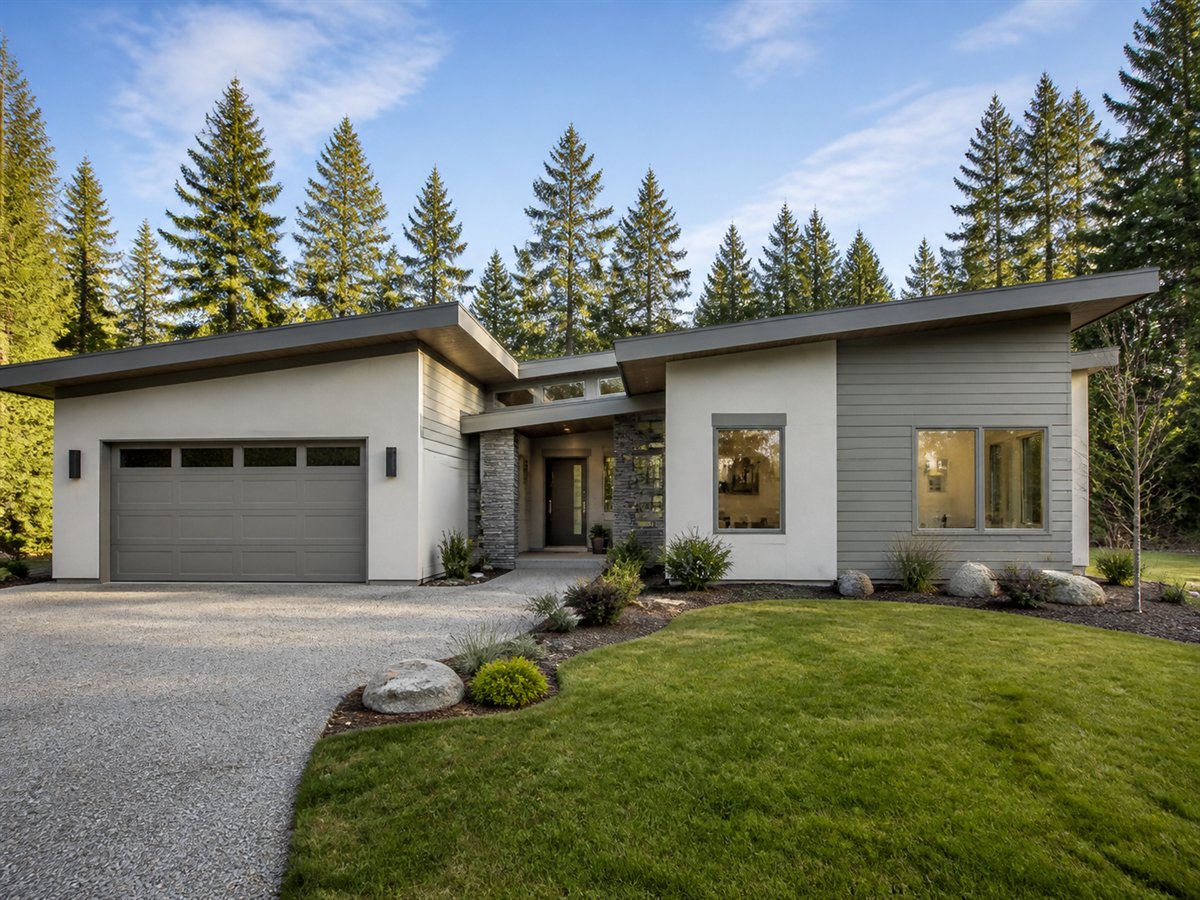 Butterfly Meadow House Energy-Conscious 2549, a conceptual 2549-square-foot restrained butterfly-roof family home with a $415,300 construction target