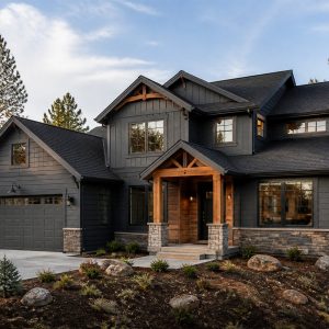 $430,300 Narrow-Lot mountain contemporary family home: 2,614-Sq.-Ft. Four-Bedroom Concept