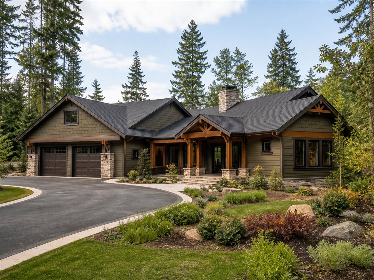 Craft Court House Multigenerational Suite 2780, a conceptual 2780-square-foot courtyard Craftsman family home with a $467,800 construction target