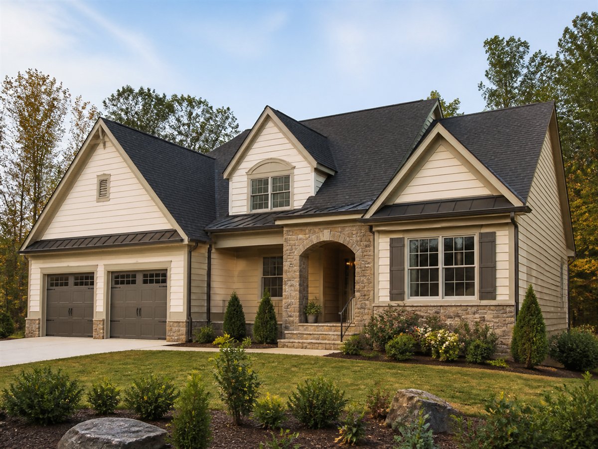 Fieldstone Cottage Aging-in-Place 2804, a conceptual 2804-square-foot stone-accent family cottage with a $472,800 construction target