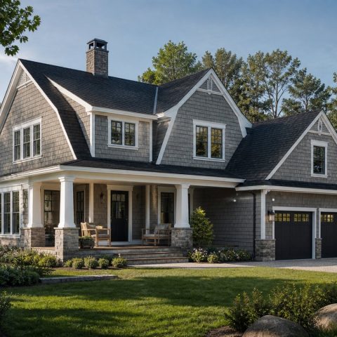 $475,300 Growing-Family restrained Shingle-style family home: 2,816-Sq.-Ft. Four-Bedroom Concept