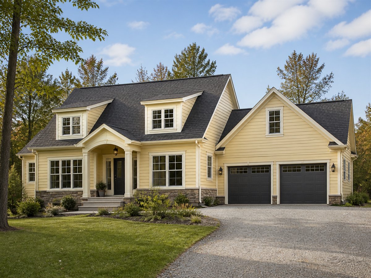 Hearth Cape Cottage Indoor-Outdoor Living 2821, a conceptual 2821-square-foot expanded Cape cottage family home with a $477,800 construction target