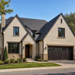 $480,300 Narrow-Lot restrained Cotswold-inspired family home: 2,833-Sq.-Ft. Four-Bedroom Concept