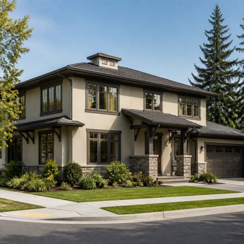 $485,300 Corner-Lot simplified Italianate family home: 2,857-Sq.-Ft. Four-Bedroom Concept