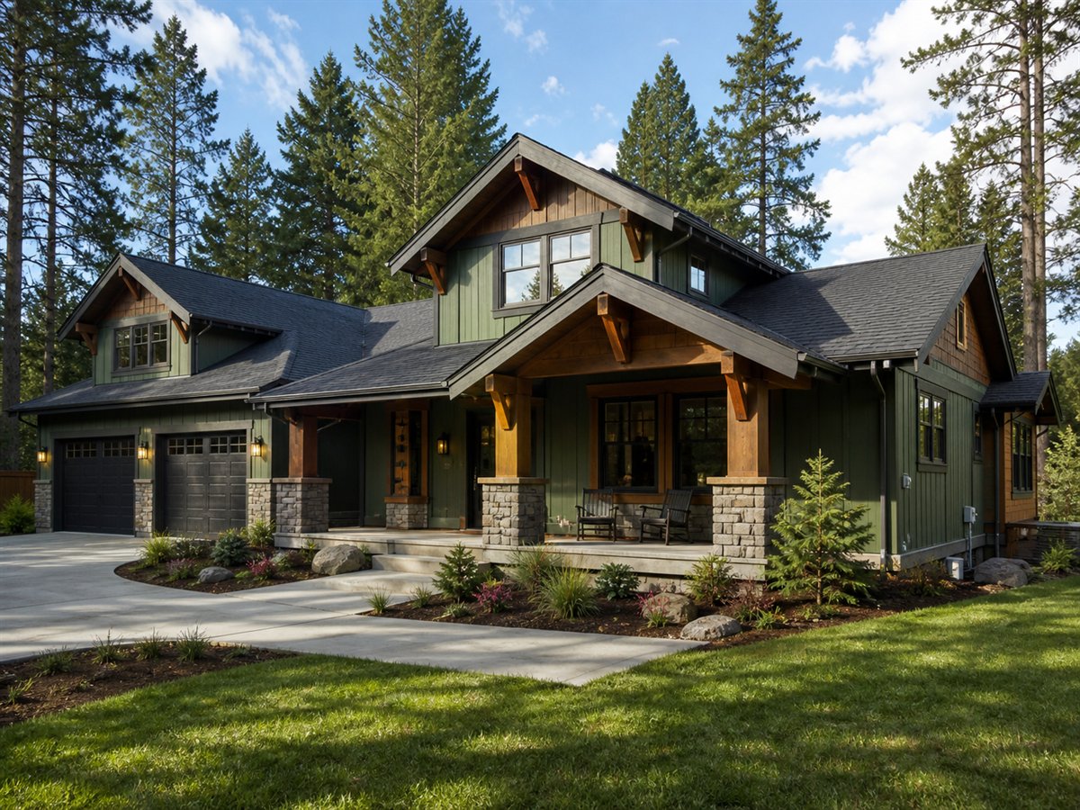 Fern Creek Craftsman Multigenerational Suite 2893, a conceptual 2893-square-foot Pacific-region Craftsman family home with a $492,800 construction target