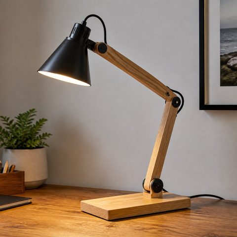 10 Adjustable Wooden Desk Lamp Ideas for Task Lighting