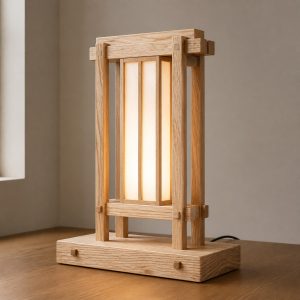 10 Ash Wood Lamp Ideas with Strong Open Grain