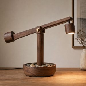 10 Balance Arm Wooden Lamp Ideas with Real Counterweights