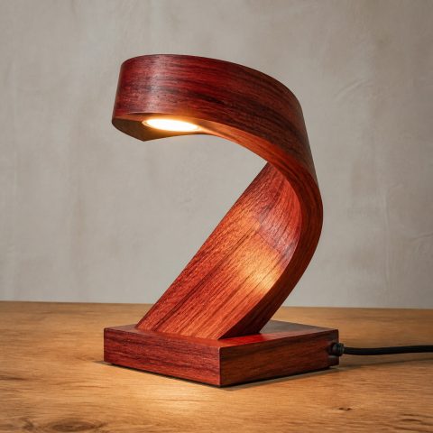10 Bubinga Wood Lamp Ideas with Ribboned Figure