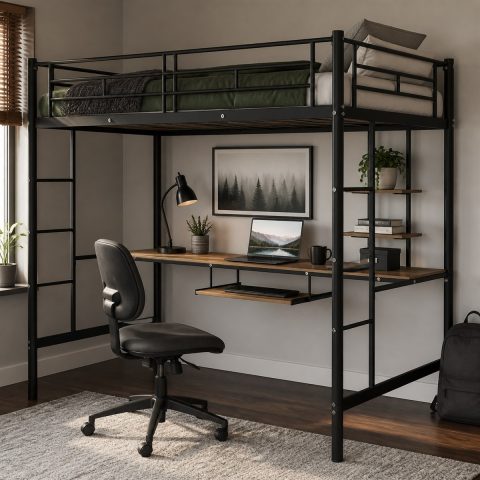 10 Bunk Beds With Desks, Shelves, Stairs, and Storage