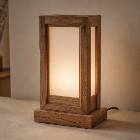 10 Chestnut Wood Lamp Ideas with Rustic Open Grain