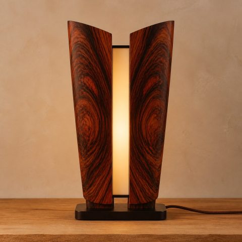 10 Cocobolo Lamp Ideas with Dramatic Variegated Grain