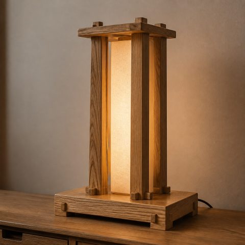10 Elm Wood Lamp Ideas with Flowing Interlocked Grain