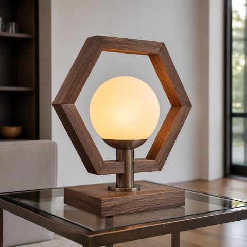 10 Geometric Wooden Lamp Ideas with Buildable Joinery