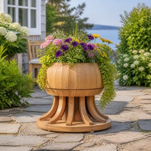 10 Jellyfish-Shaped Wooden Planter Ideas for Coastal Patios