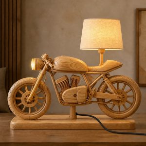 10 Light Yellow Wood Cafe Racer Motorcycle Lamp Ideas
