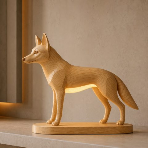10 Light Yellow Wood Jackal Lamp Ideas with Narrow Muzzles