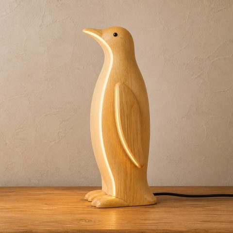 10 Light Yellow Wood Penguin Lamp Ideas with Glowing Bellies