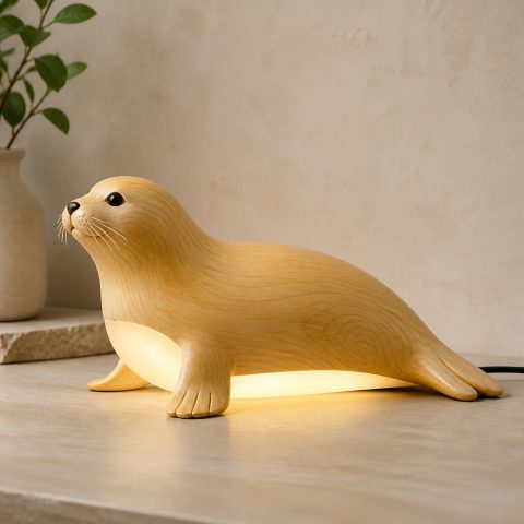 10 Light Yellow Wood Seal Lamp Ideas with Smooth Flipper Forms