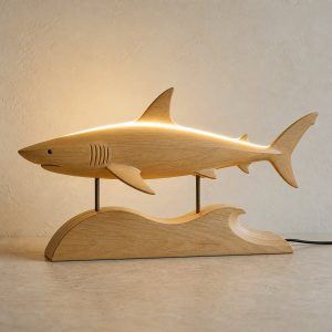 10 Light Yellow Wood Shark Lamp Ideas with Streamlined Fins